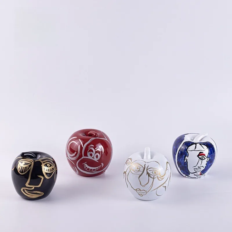 Creative abstract hand-painted art ornaments, home accessories model house