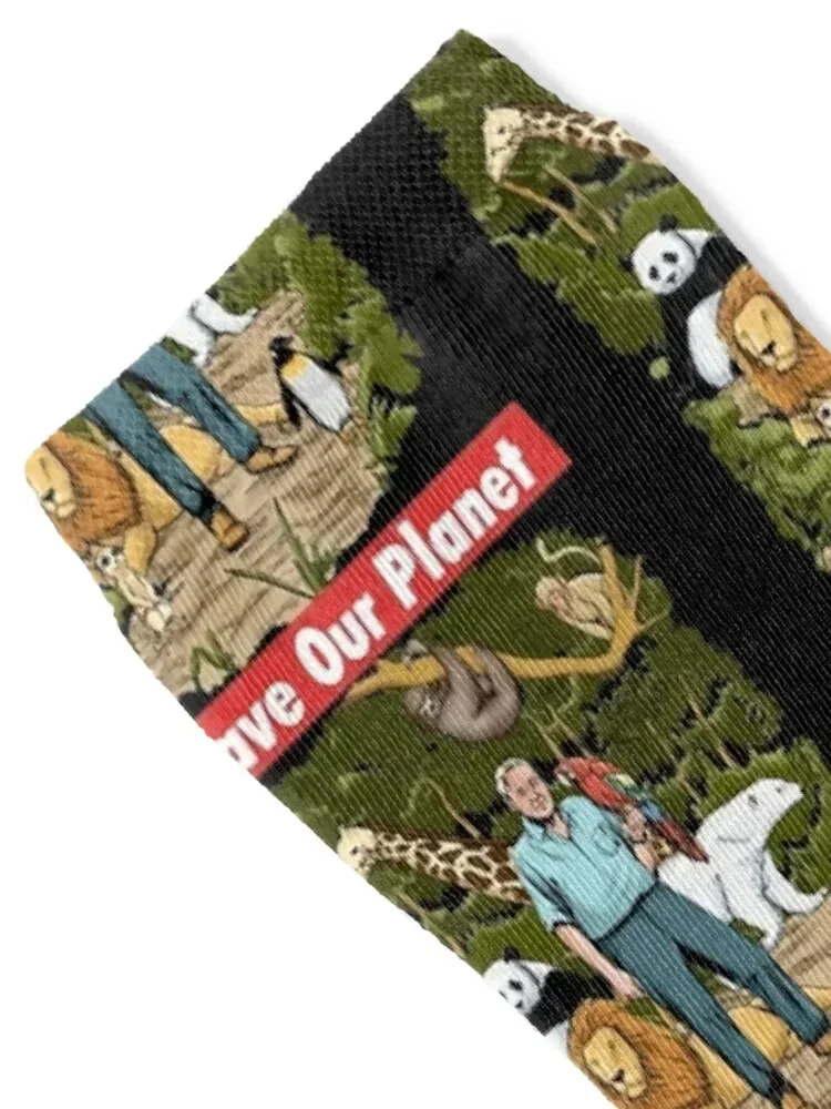 david tv attenborough - Save Our Planet Socks man Children's hip hop designer brand Socks Woman Men's