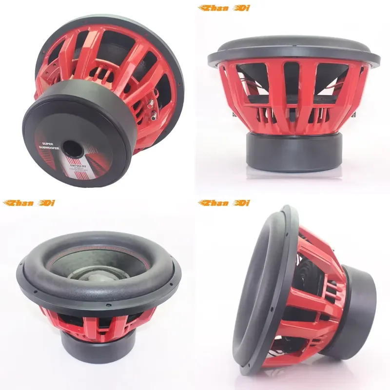 OEM Factory 15-Inch 6000W Car Subwoofer Dual Coil Subwoofer with Surround Aluminium Frame