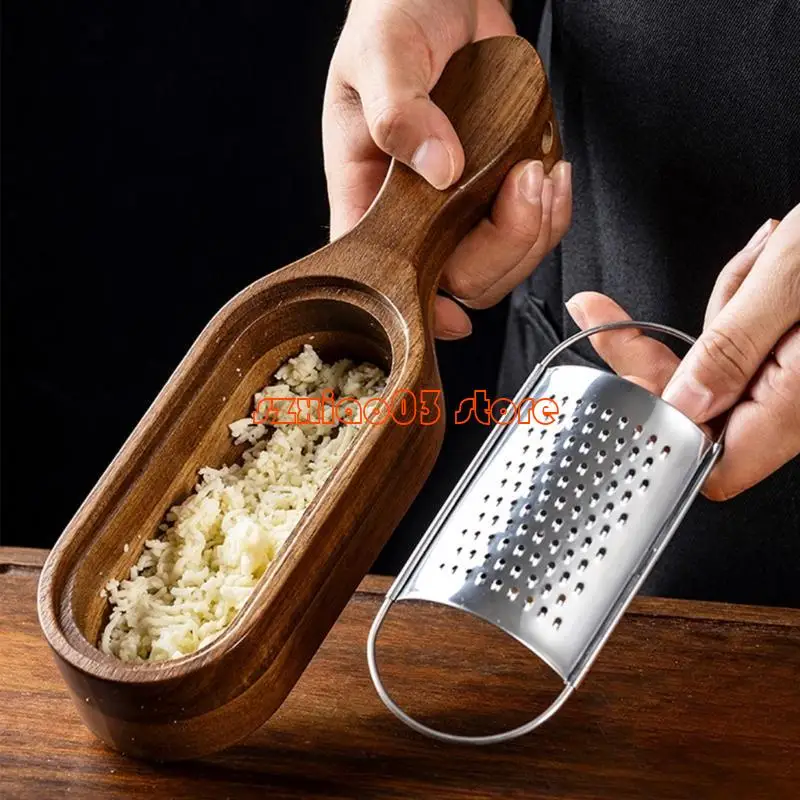 

103c из нержавеющей стали Grater с контейнером из деревянных ящиков овощей измельчение