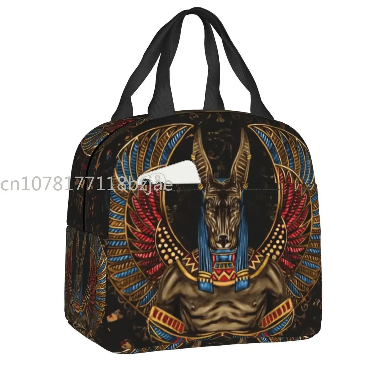 Ingress Glyph Series Thermal Insulated Lunch Bags Women 3D Art Graphics Printing Resuable Lunch Tote Multifunction Food Box