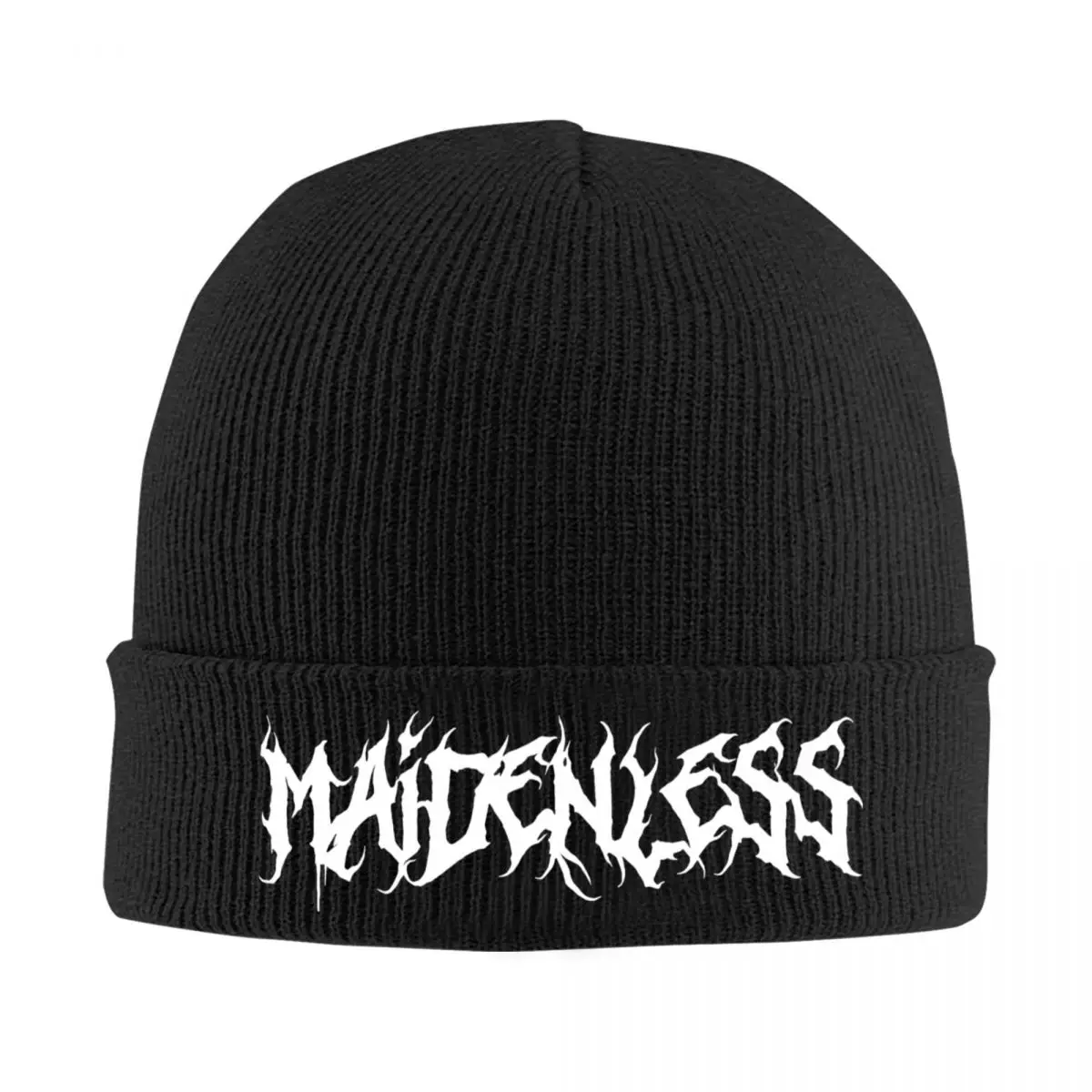 Heavy Metal Maidenless Lettering Eldenn Game Hats Autumn Winter Skullies Beanies New Cap Unisex Acrylic Skullcap