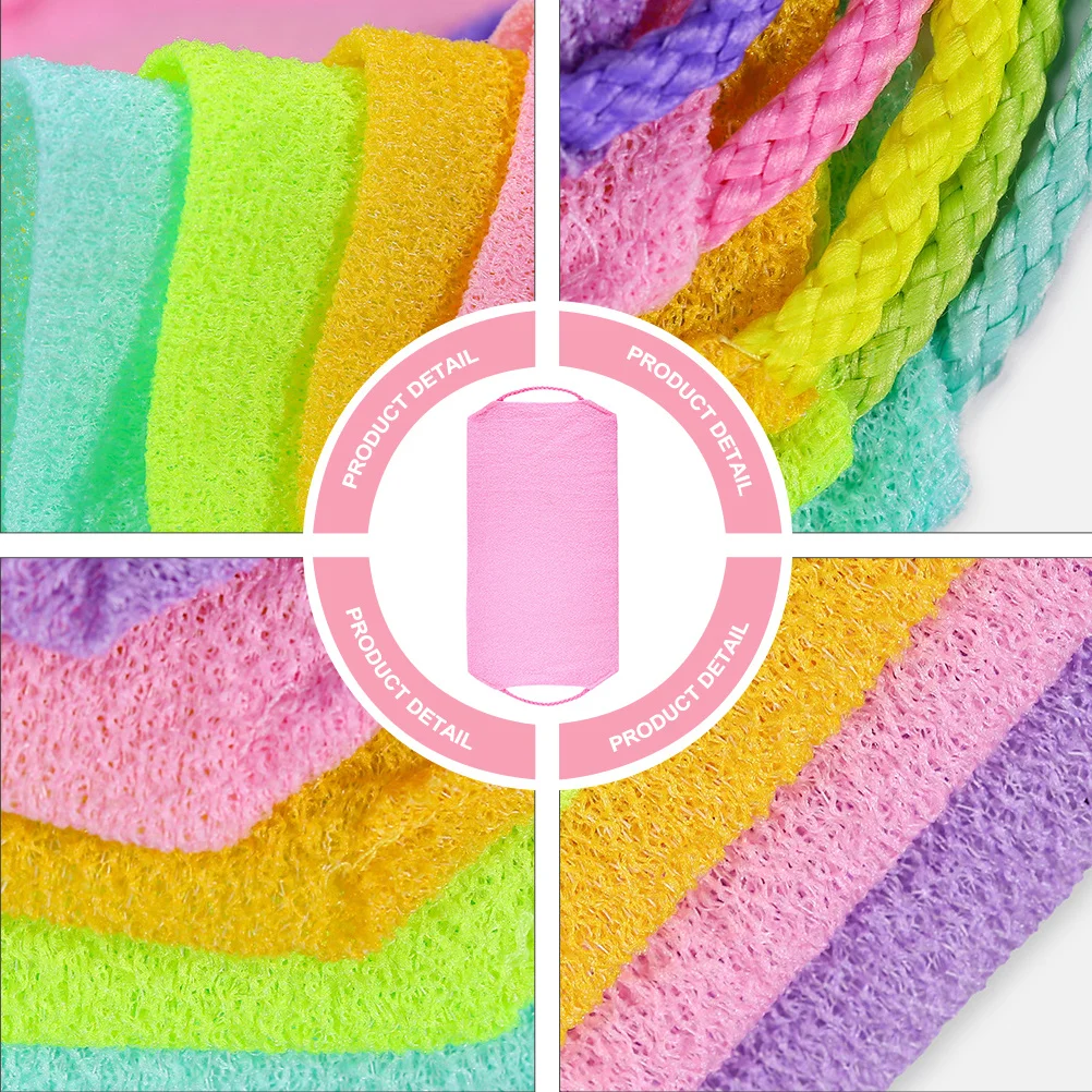 

1 шт. отшелушивающая ткань для ванны, эластичная растягивающаяся ткань для душа, скраб для душа, шнурок для спины, массажное полотенце для мытья тела, принадлежности для душа