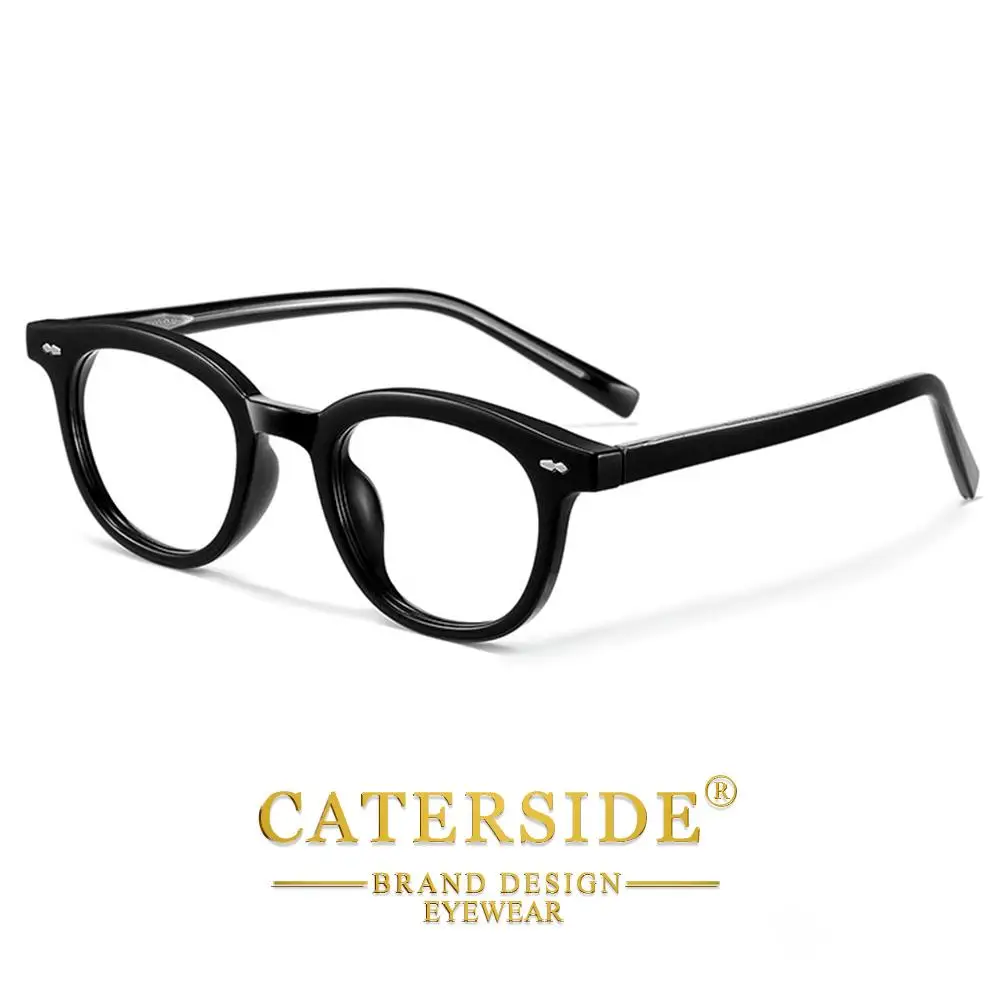 CATERSIDE Klassische Herren-Anti-Blaulicht-Brille Tr-90 Ovaler Brillenrahmen Damen Mode Computer Blaulicht-Schutzbrille – Detail 8
