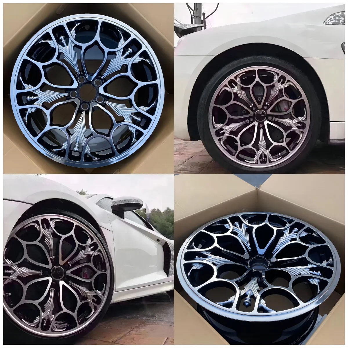 Custom Luxury Silver 5 Hole 5x114.3/120 Alloy Forged Racing Car Rim 18/19/20/21 Inch Passenger Car Wheel for Porsche Ferrari