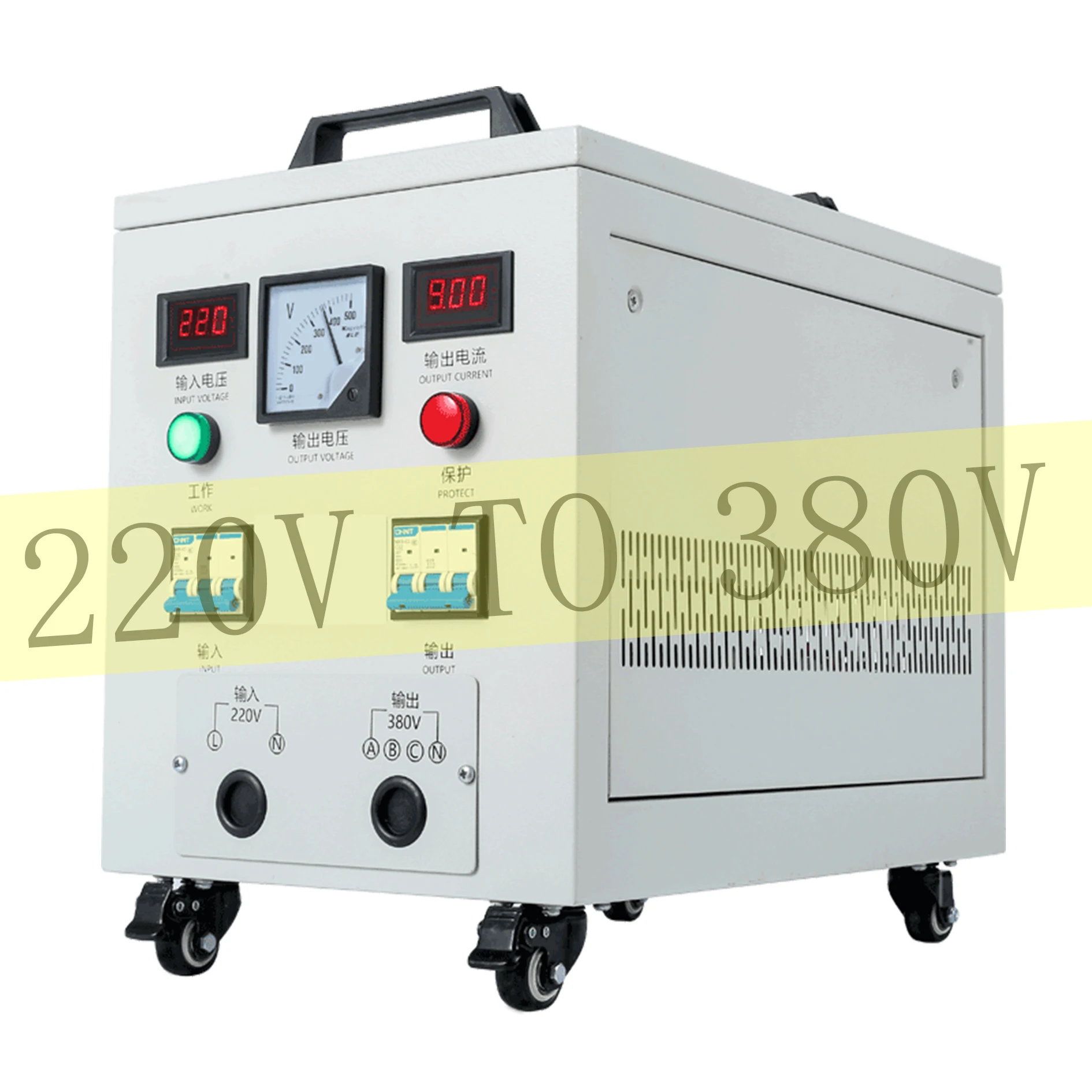 30kw 30kva Single To Three Phase Igbt Transformer single 220v To three 380V/220v/200VPhase Voltage Converter