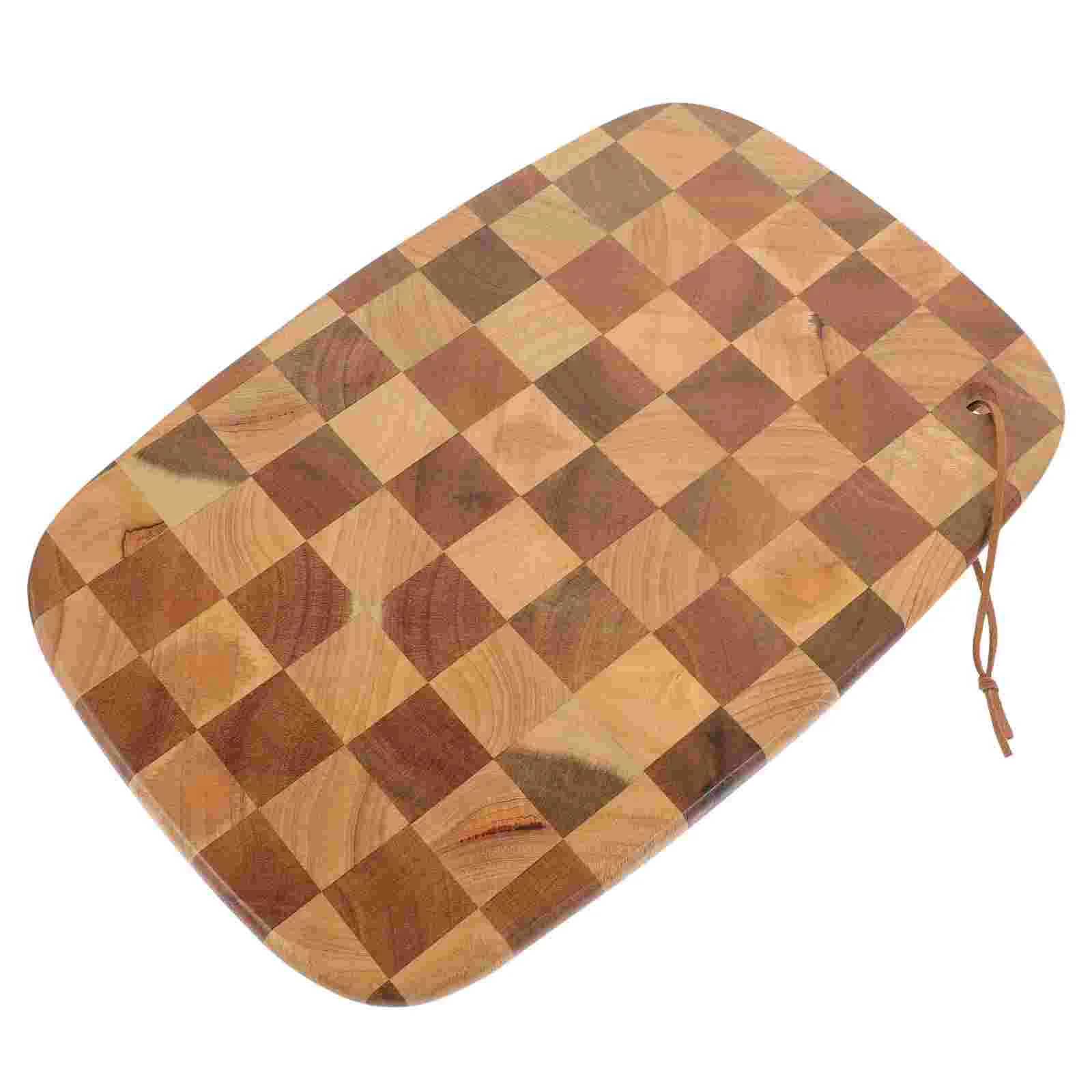 

Cutting Board Checkerboard Home Kitchen Wood Boards Serving Checkered Household