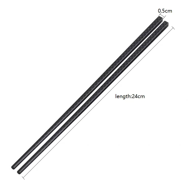 1/10pairs Chinese Food Chopsticks Sushi Sticks Non Slip Washable Safe Dishes Alloy Bamboo Form Snack Food Class Tableware Set