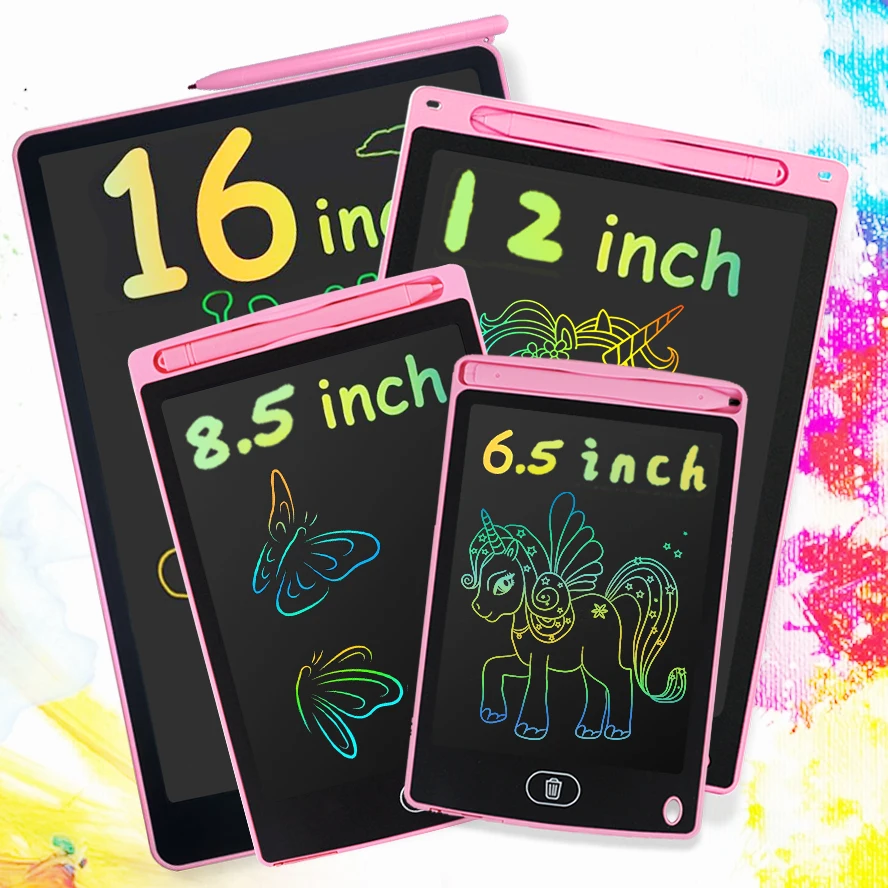 16/12/8,5/6,5-дюймовый ЖК-планшет для рисования, доска для рисования, Монтессори, развивающая игрушка, идеальный подарок на день рождения/Рождество для детей