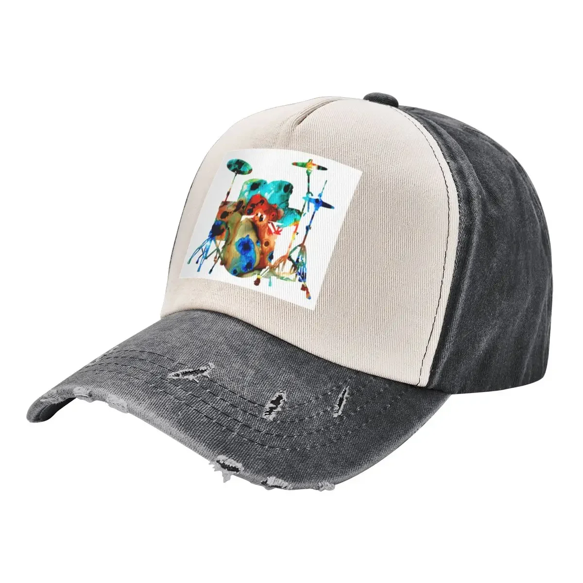 The Drums - Music Art By Sharon Cummings Baseball Cap Luxury Cap Golf Women's Golf Clothing Men's