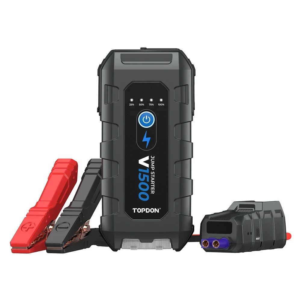 

V1500 multi function super capacitor 12V jump starter car battery portable multi-function battery booster powerbank