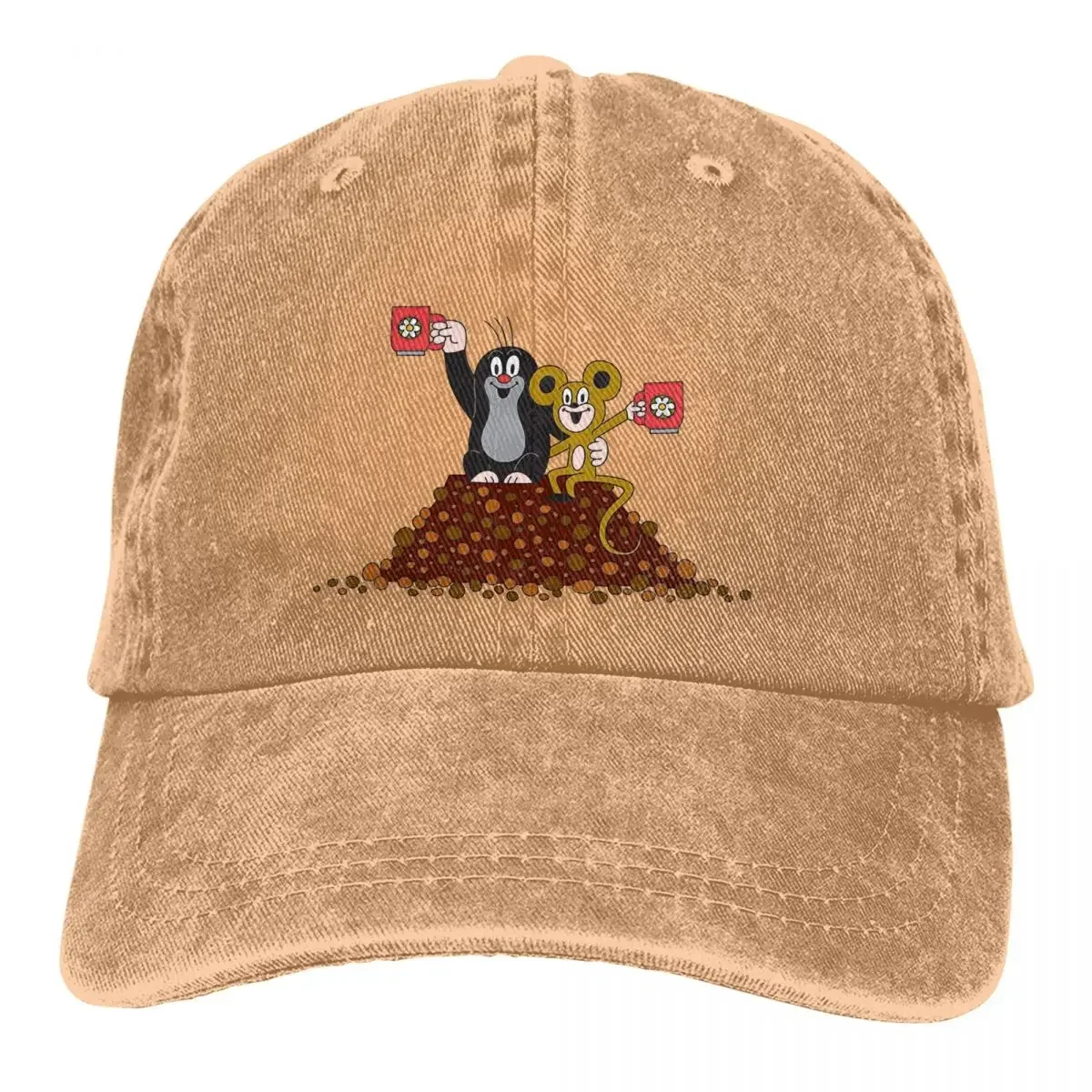 Summer Cap Sun Visor Cheers Hip Hop Caps Krtek The Mole Cowboy Hat Peaked Hats