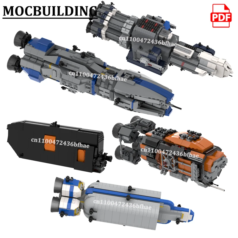 MCRN Bricks Spaceship Battleship Brick Supply Ships Models MOCBUILDING Blocks Expansed Construction Toys Gift