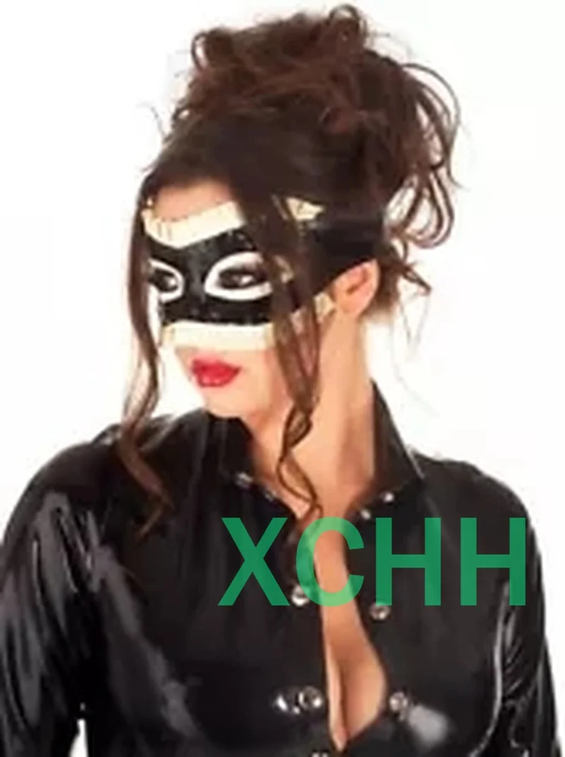 

Natural Handmade Latex Eyes Cover Customized Fetish Mask Sexy Lingerie Party Club Wear Halloween Costumes for Women