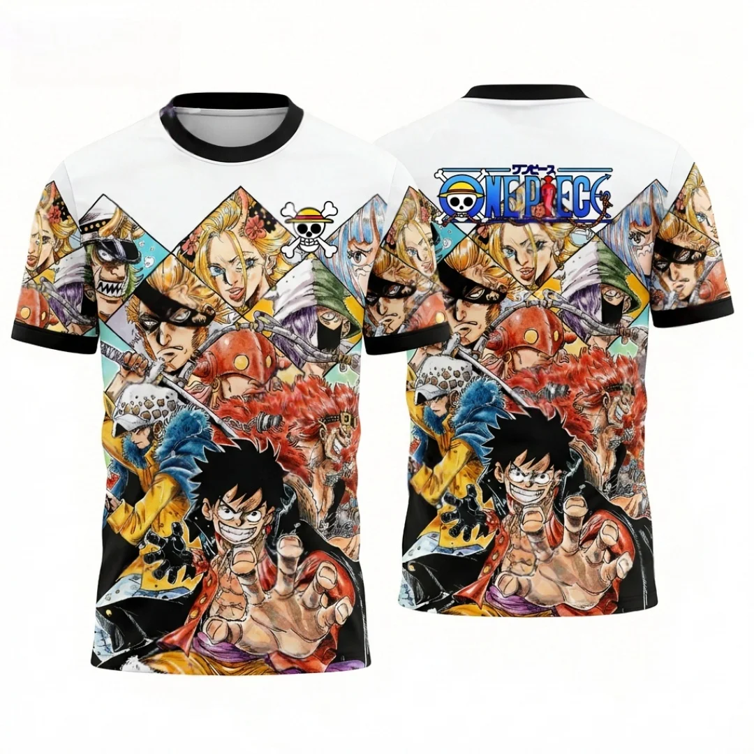 Bandai 2026 Hot Selling Anime Football Shirt Summer Outdoor Sports Loose Quick Drying Breathable Y2k Top Family Matching