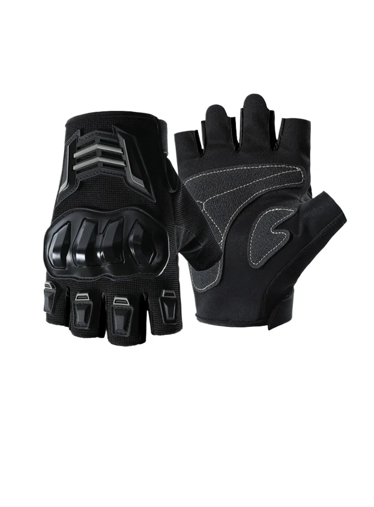 

Summer half-finger gloves for riding half-finger breathable equipment wear-resistant non-slip anti-fall gloves