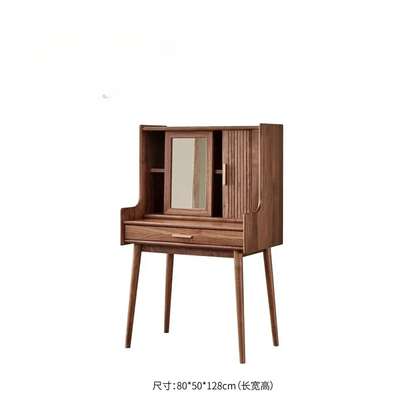 

Скандинавский свет, роскошный комод из черного ореха, многофункциональное пианино для спальни, японский столик для макияжа из цельного дерева