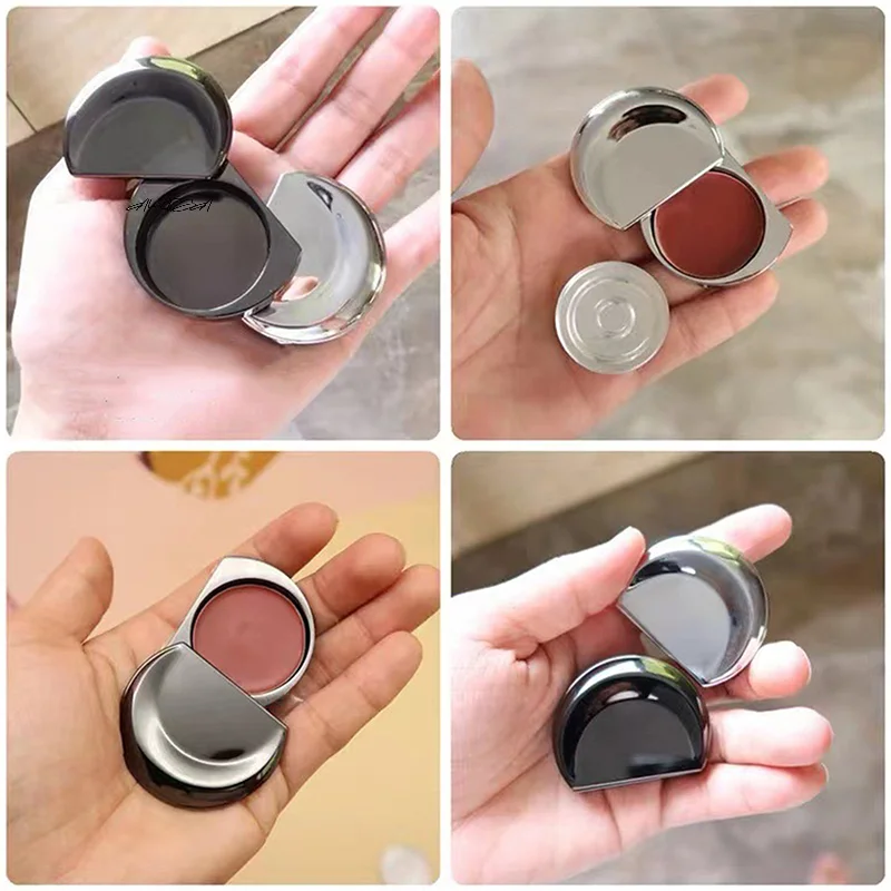 1Pc Slide Top Tin Containers Portable Magnetic Metal Empty Box for DIY Crafts Lip Balms And Solid Perfumes