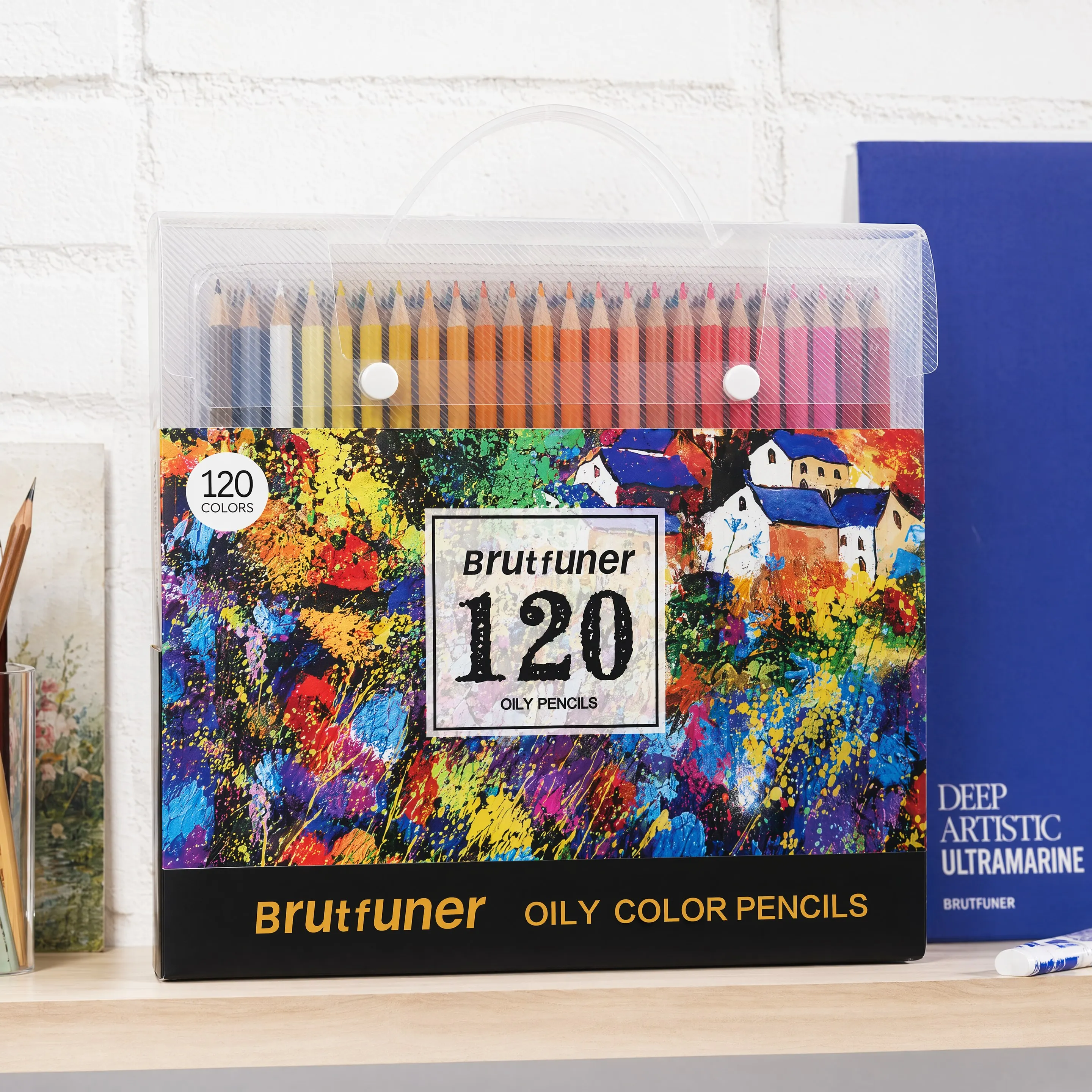 

80/120/180pcs Set of Oil-Based Colored Pencils Designed for Professional Artists, Perfect for Coloring And Sketching