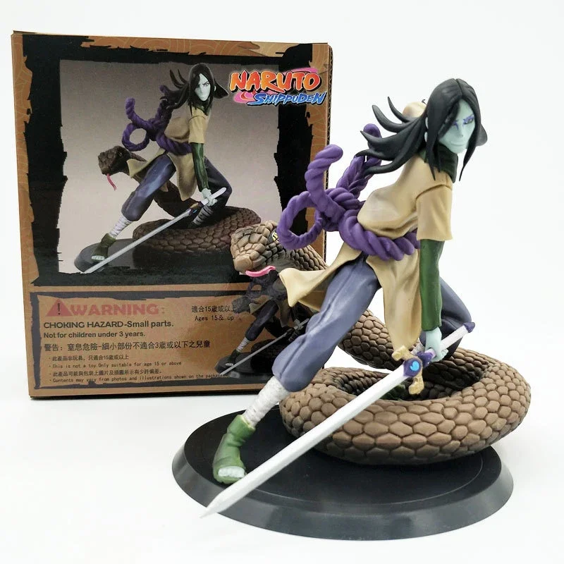 نموذج شخصية أنيمي PVC ، Orochimaru Fighting Hiruzen ، Jiraiya ، Tsunade ، Kakashi ، Sasuke ، لعبة هدية ، ناروتو