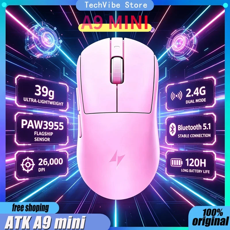 ATK A9 Mini Ultimate Wireless Gaming Mouse 2.4G Bluetooth