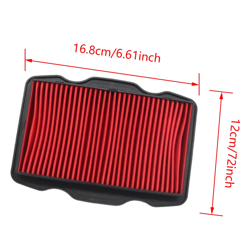 Motorcycle Air Filter Intake Cleaner for Honda CB125F GLR125 WH125-16 2015 2016 2017 2018 2019 17211-KPN-A70