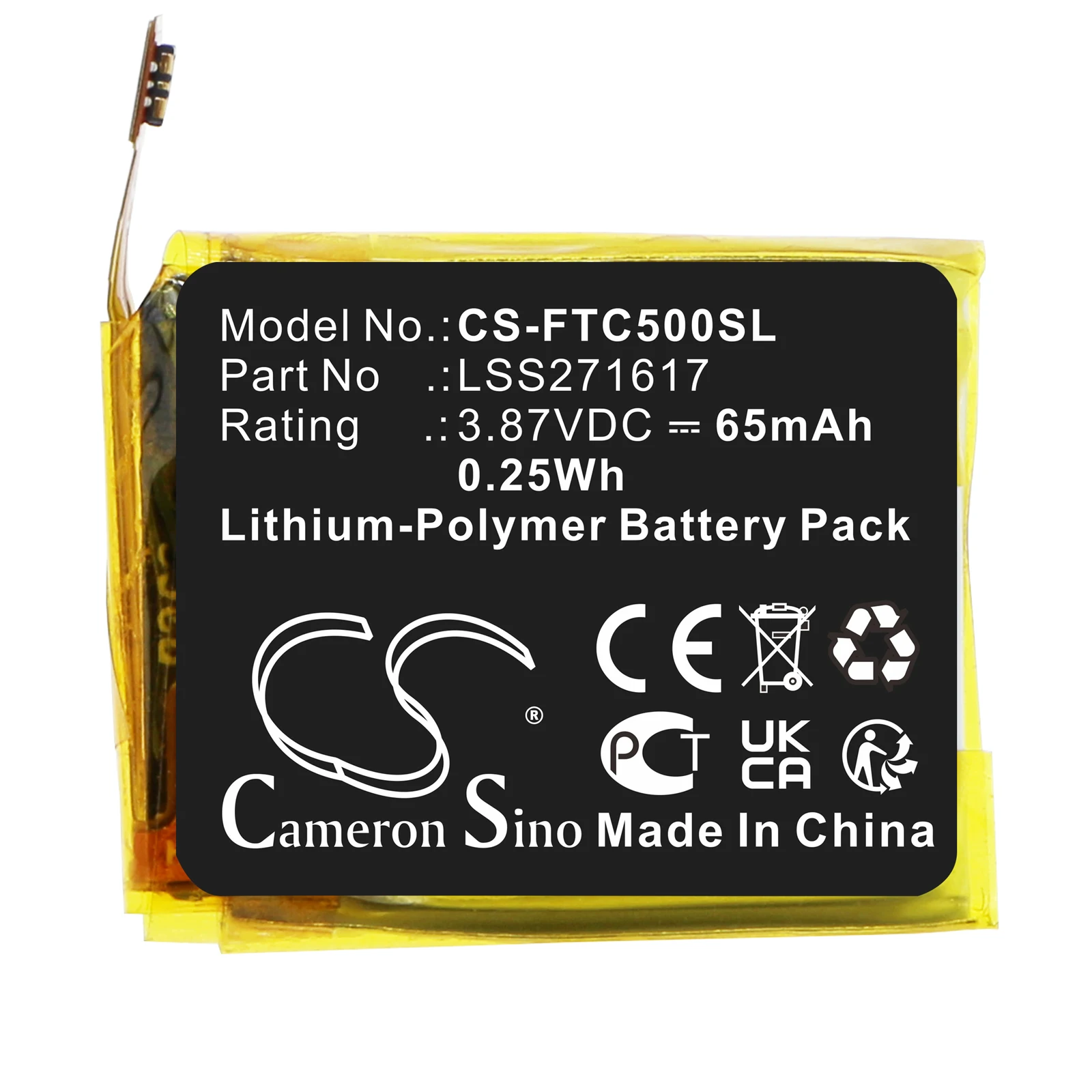 Cameron Sino 65mAh Battery For Fitbit Charge 5  LSS271617