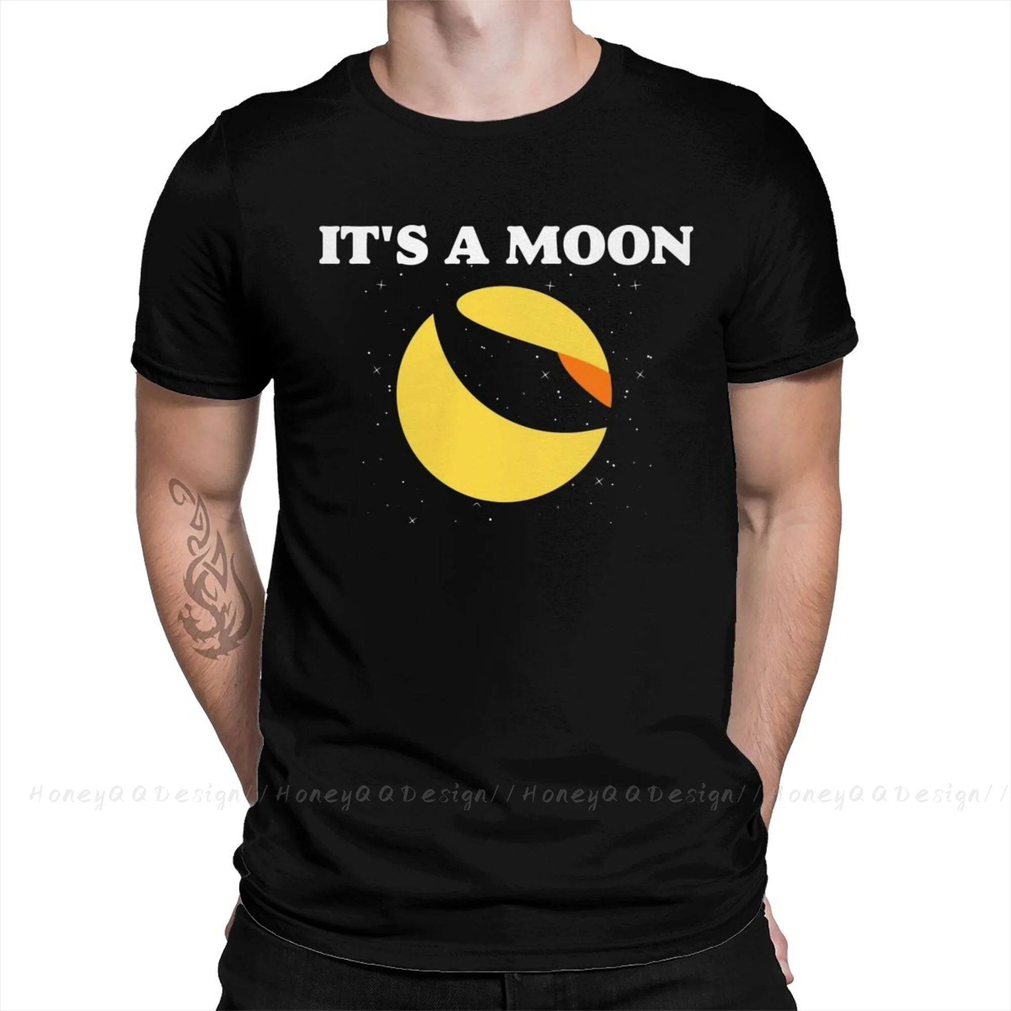 Its A Moon No  Print Cotton Shirt Hombre Lunatic TERRA LUNA crypto Men Fashion Streetwear Adult Tee Unisex O Neck Women T-Shirt