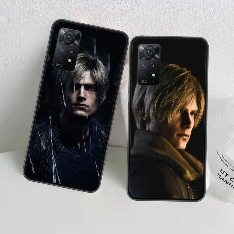 Leon Kennedy Resident Evil 4 Phone Case For Redmi Note 13 14 Pro 5G Plus 12 12C 10 10A 10C 9 9A 9C 9T 8 8A 7 7A K60 K70 K40 Pro