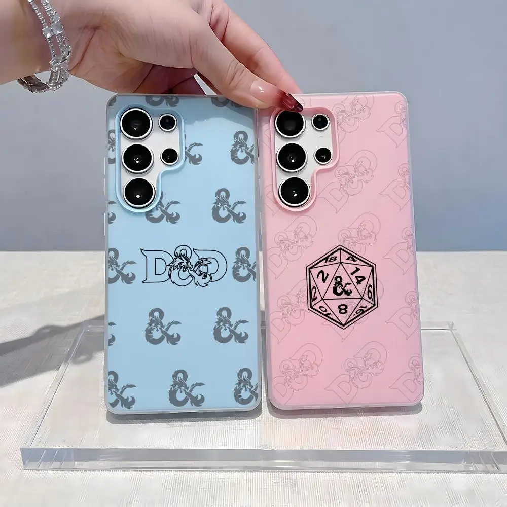 Game D-Dungeon D-Dragones Phone Case For Samsung S26 S25 S24 S23 Ultra Clear Jelly Soft TPU Phone Case Transparent Cover