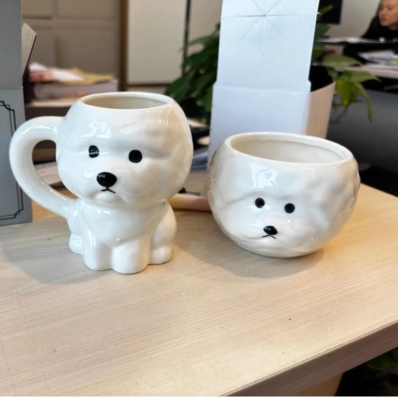 

Кружка в форме собаки, 1 шт., для воды, молока, кофе, подарки на день рождения, парные кружки, для дома и офиса, на каждый день