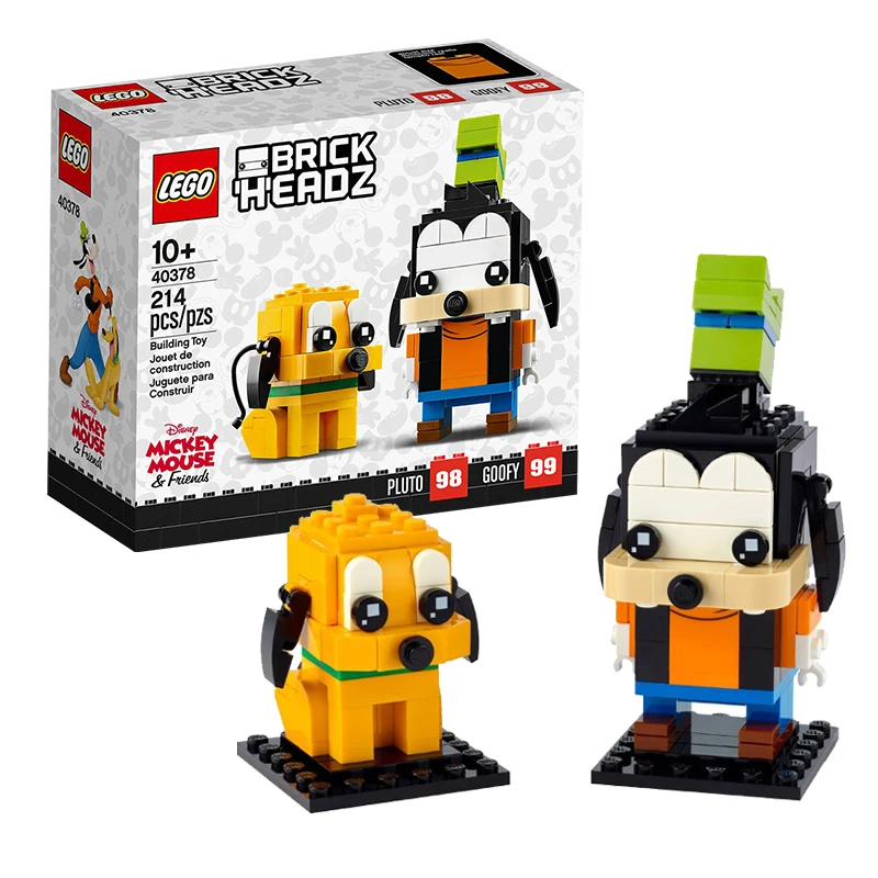 

Lego Block Square Head Series 40378 Goofy and Pluto Boys and Girls Children's Puzzle Building Toy Gift