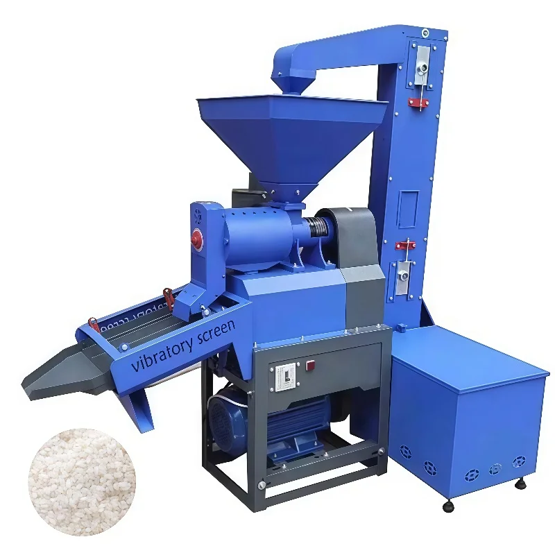 

Hot Sales Mini Multifunctional Fully Automatic Used In Agricultural And Farm Combine Grinder Rice Corn Milling Huller Machine