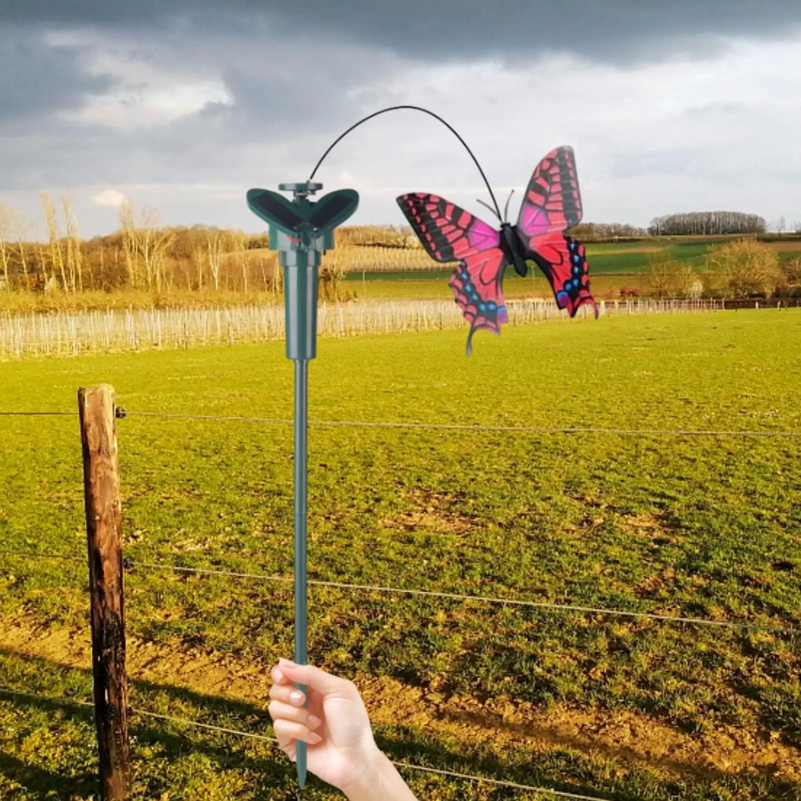 3xFlying Animal Garden Stake Animal Flying Simulation Realistic Design Decorative Animal Stick Outdoor Decor for Outdoor Garden