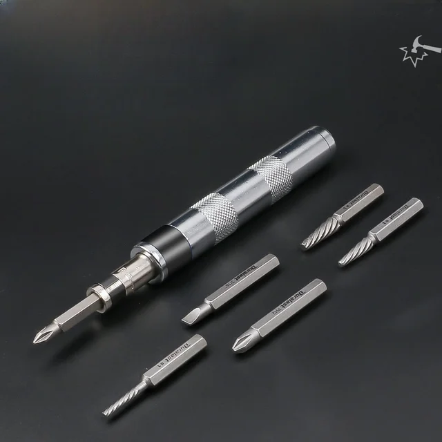 6in1 1 4 inch Impact Screwdriver Impact Drive Rusted Stuck Broken Fasteners Remover Screwdriver Set with Complete Specifications AliExpress