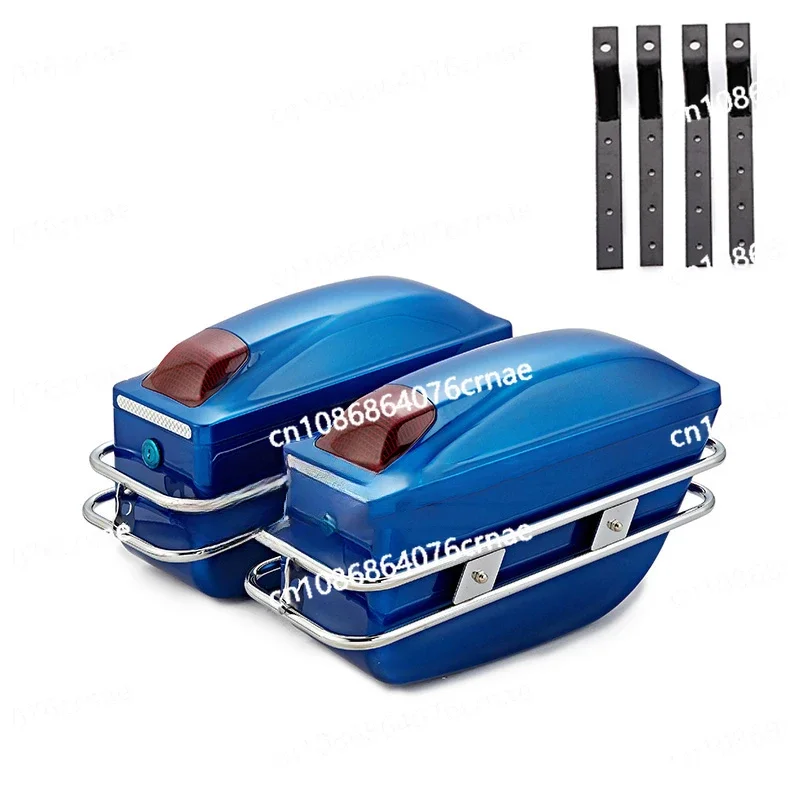 General Motorcycle Side Boxs Luggage Tank Tail Bag Light Hard Case Saddle Bags Hanging Box for