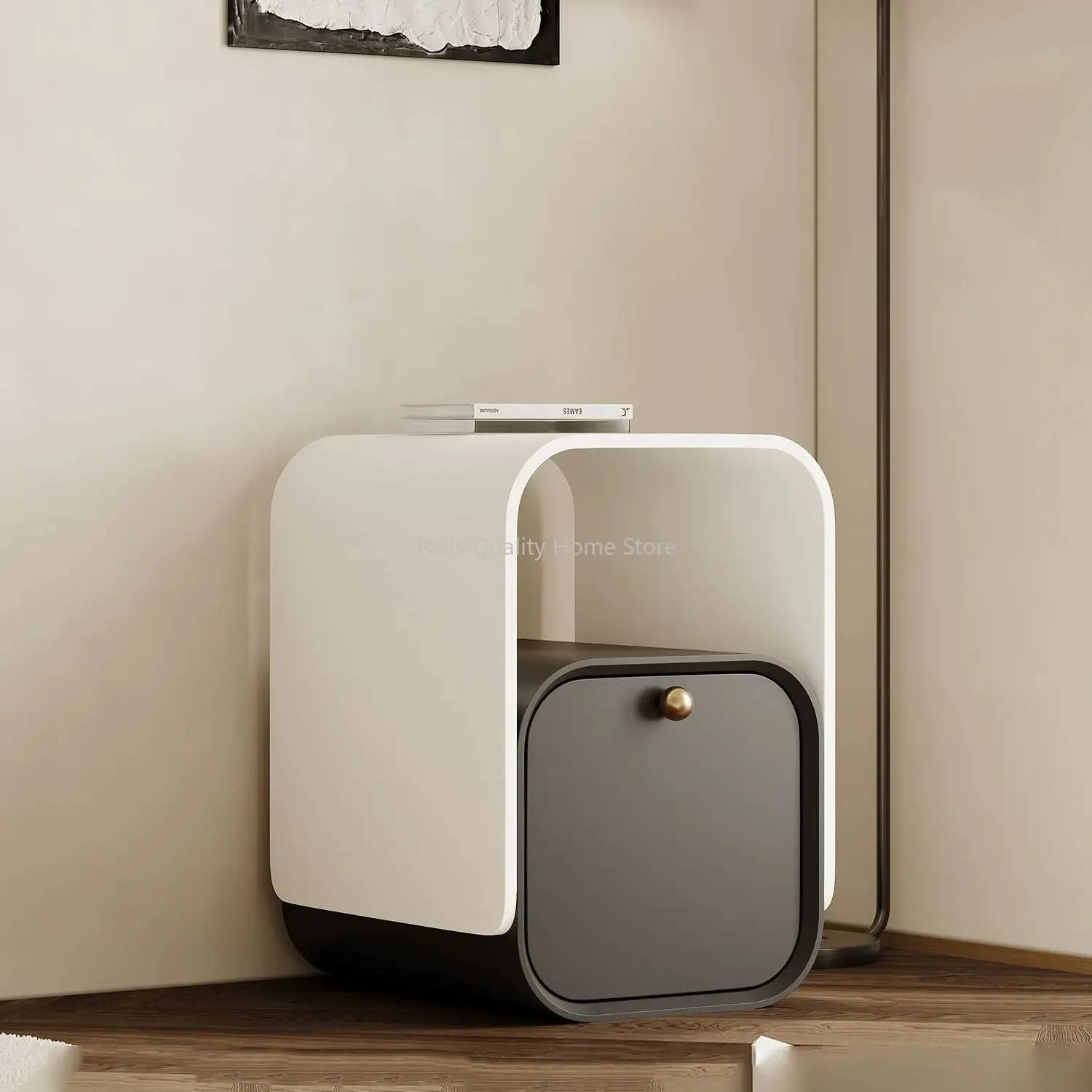 Designer Master Bedroom Bedside Ultra-narrow Bedside Table Simple Modern Storage Personality Advanced Sense Storage Cabinet