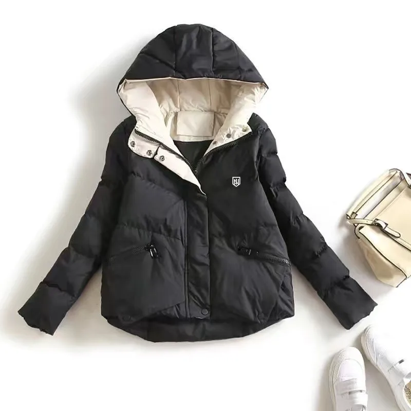 

Winter luxury Women Golf Coat Fashion hooded Down Cotton Clothes Thicken Keep Warm Windbreak Jacket Ladies Golf Clothing 골프웨어여성