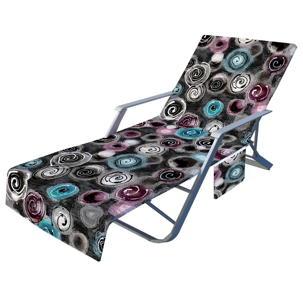 Graffiti Series Print Beach Lounge Chair Cover Towels Quick Drying Outdoor Garden Swimming Pool Lazy Chair Cover Mat 210x75cm