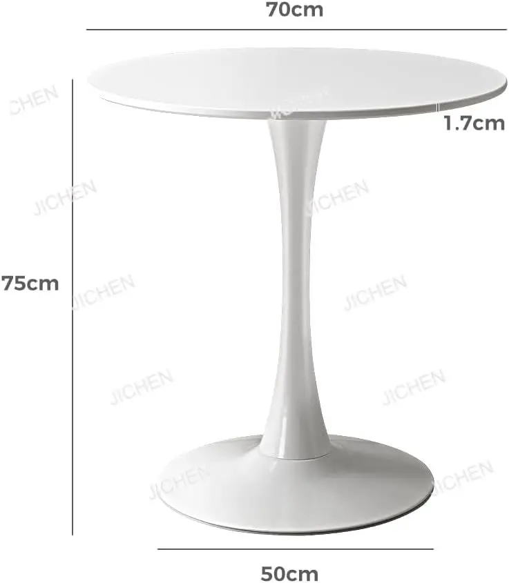 

Обеденный стол на 2 человека, небольшой журнальный столик для патио с белым тюльпаном, деревянная столешница и стальная ножка