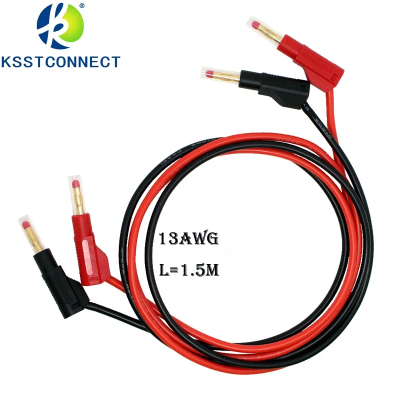 TL470G 10 szt. 1500mm wysoka elastyczność przewody pomiarowe silikonowy z 32a 600V chowany do układania w stosy 4mm wtyczka bananowa typu lutowania