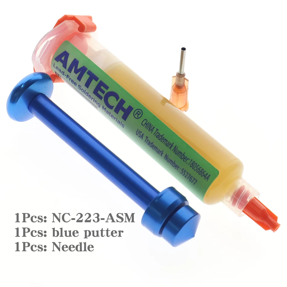 AMTECH NC-559-ASM NC-223-ASM KINGBO RMA-218 BGA PCB No-Clean Solder Paste Welding Advanced Oil Flux Grease Alloy putter