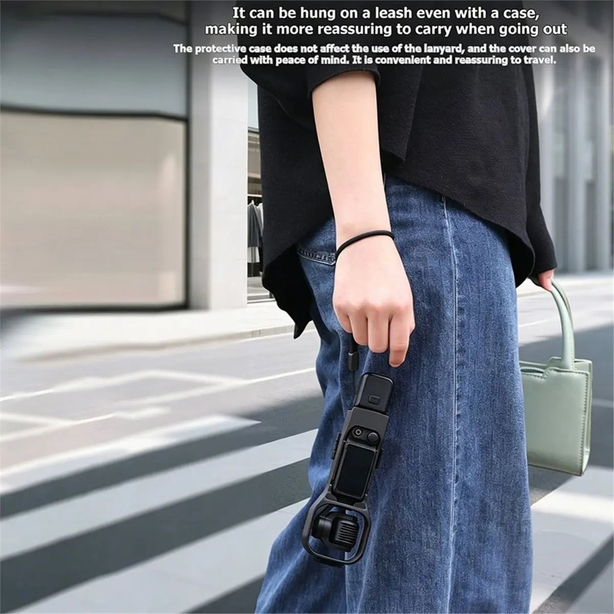 Salego Kameratasche für Pocket 4 mit Kamerabildschirm, kompatibel mit Fill Light und Mikrofon C
