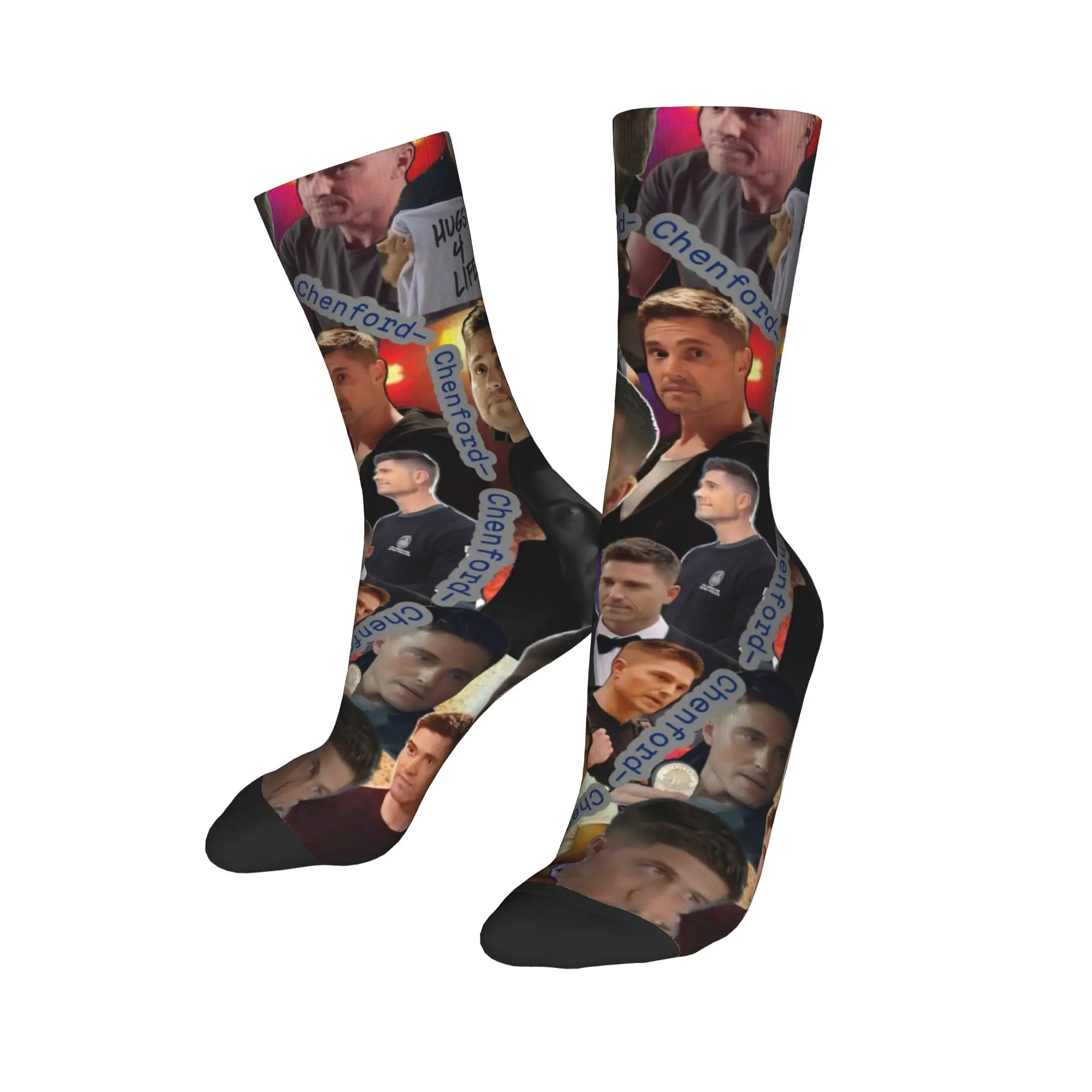 تيم برادفورد الجوارب التلفزيون جوارب الموضة الخريف المضادة للبكتيريا زوجين الجوارب جودة نمط الدراجات الجوارب