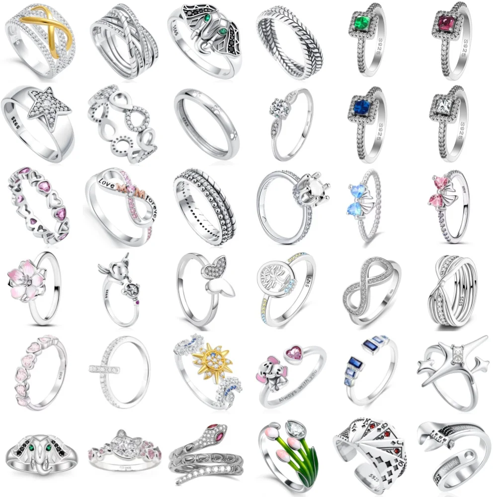 

Новое кольцо из серебра 925 пробы 2026 года: квадратное, с бантом, цветком, в виде игральной карты. Размеры 6, 7, 8, 9. Идеально для европейских женщин. Изысканные ювелирные украшения, подарки. ﻿