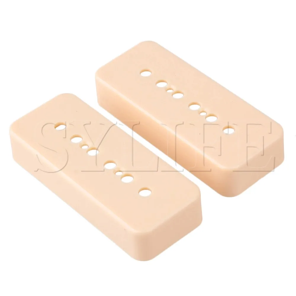 Replacement Guitar Pickup Cover Vintage P90 SoapBar Ivory Plastic