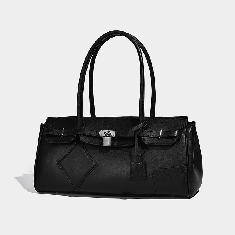 

Luxury Brand Women's Handbag New Lock Buckle Armprit Bag Female Large Capacity Shoulder Underarm Bag for Commute, Work, Travel