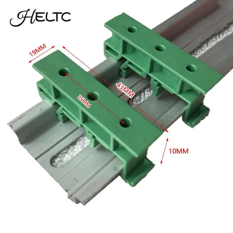 

PCB 25mm DIN Rail Mounting Adapter Circuit Board Bracket Holder Carrier Clips Control Board Adapter