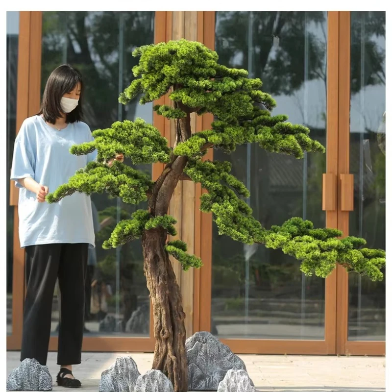 

Simulated Welcoming Pine False Tree, Beautiful Pine Bonsai, Arhat Pine Landscape Decoration, Porch Landscaping, False Tree