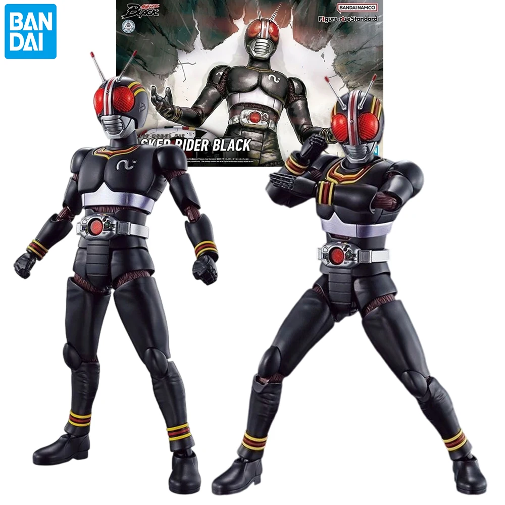 

Bandai Original Kamen Rider Model Garage Kit Figure-rise 1/8 Masked Rider Black Anime Action Figure Assembly Model Toys